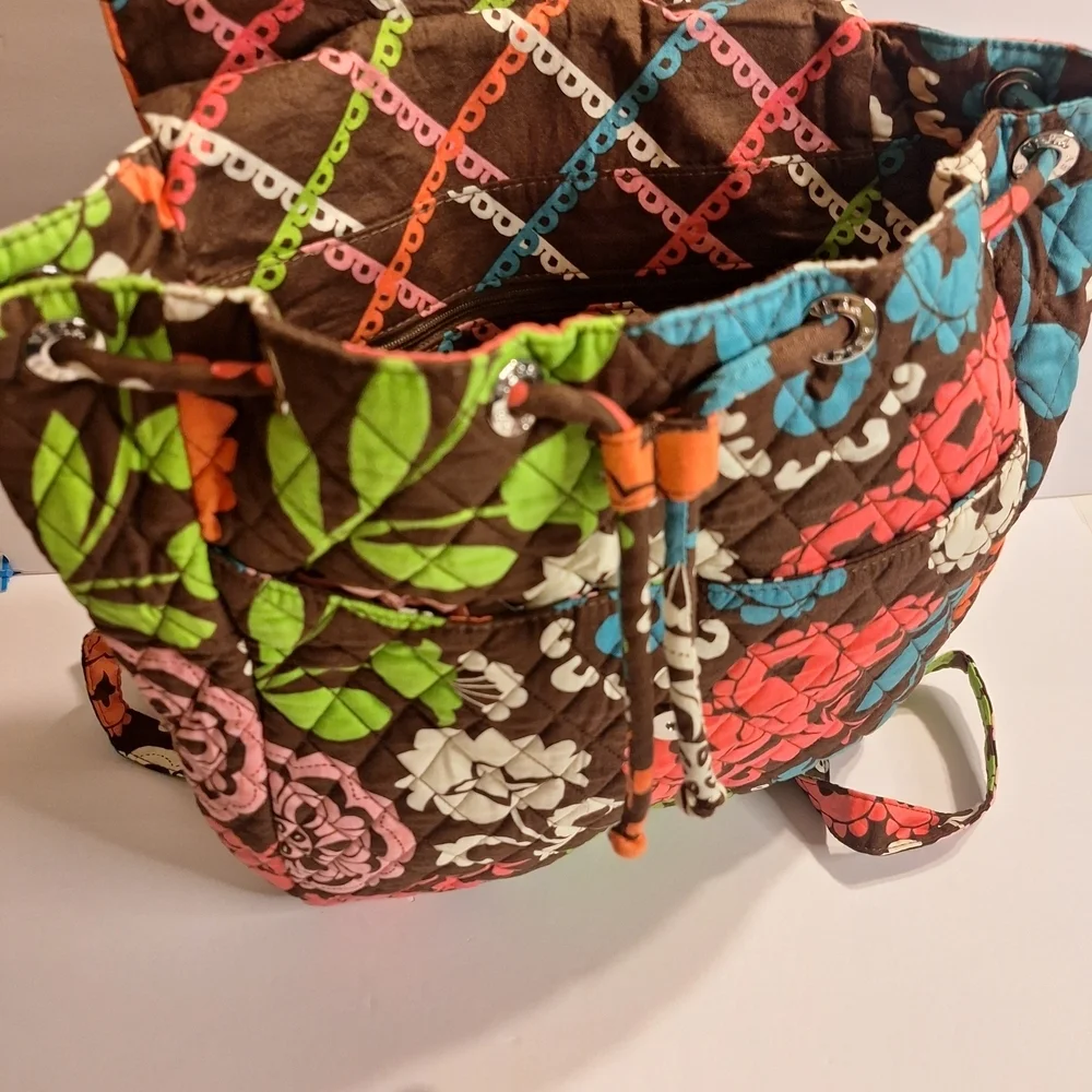 Vera Bradley Convertible Backpack/ Satchel Handbag - Picture 4 of 6